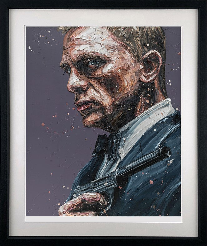 007 Framed Print on Paper by Artist Paul Oz