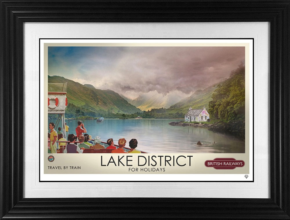 A Postcard From The Lakes Framed Limited Edition Print on Paper by Artist JJ Adams