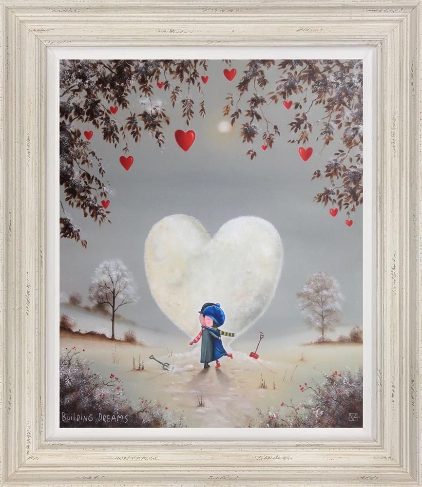 Building Dreams Framed Canvas on Board by Artist Michael Abrams