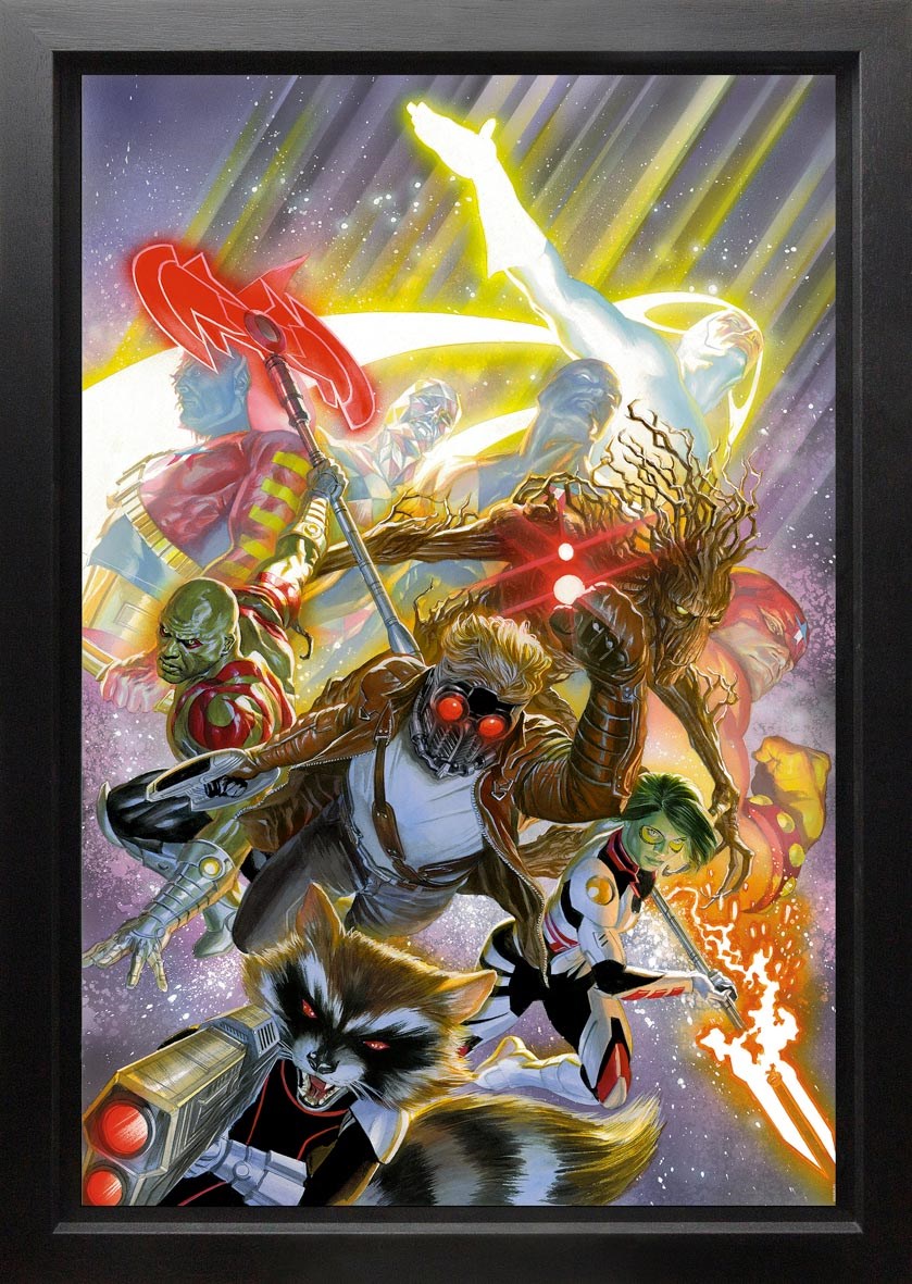 Guardians Of The Galaxy Framed Print on Canvas by Artist Alex Ross