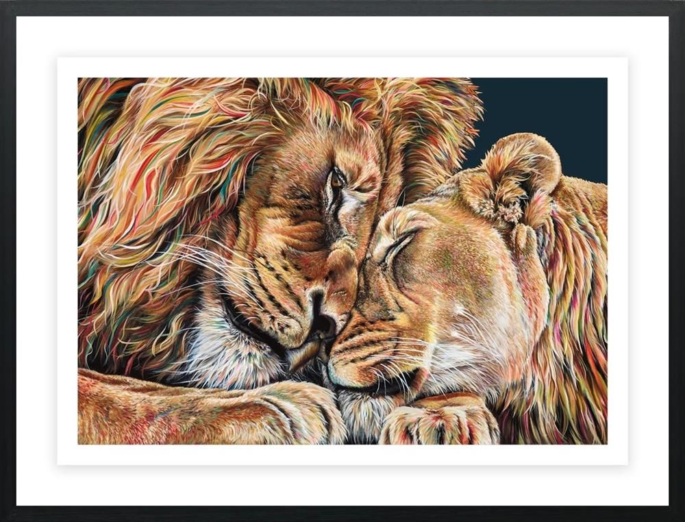 Head Over Heels Framed Limited Edition Print on Paper by Artist Hayley Goodhead