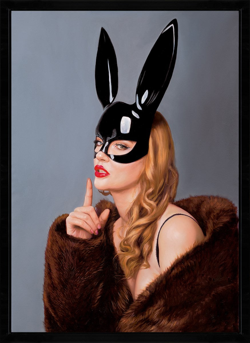 Hear Me Whisper Framed Boxed Canvas by Artist Mila Alexander