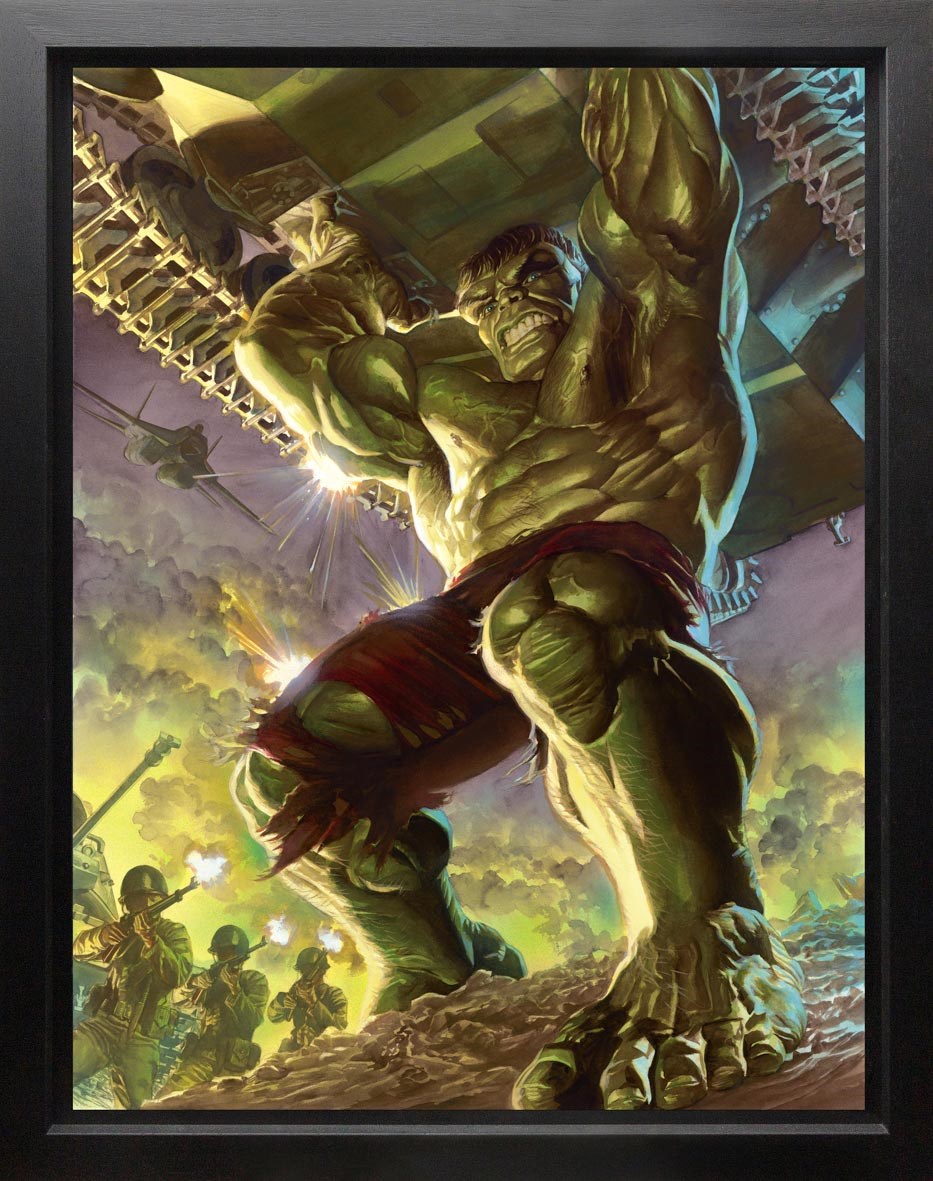 Immortal Hulk Deluxe Framed Print on Canvas by Artist Alex Ross