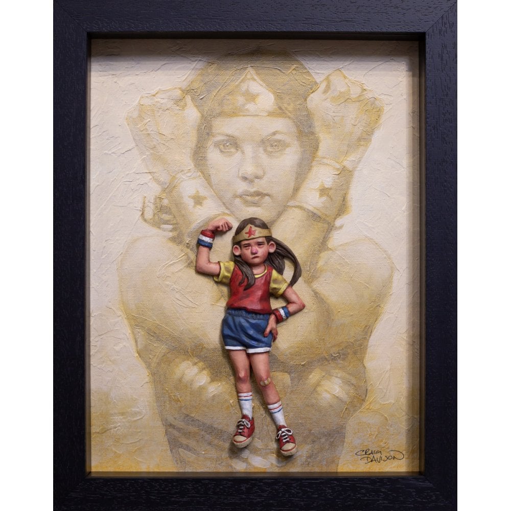 Its a Wonderful Life Framed Hand Painted 3D Wall Sculpture by Artist Craig Davison