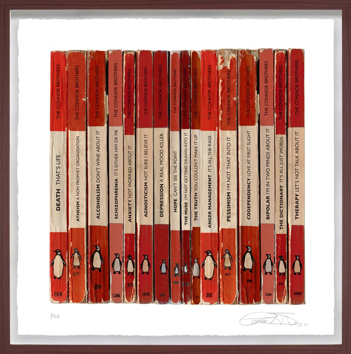 It's All Just Words Framed Limited Edition Print on Paper by Artists The Connor Brothers
