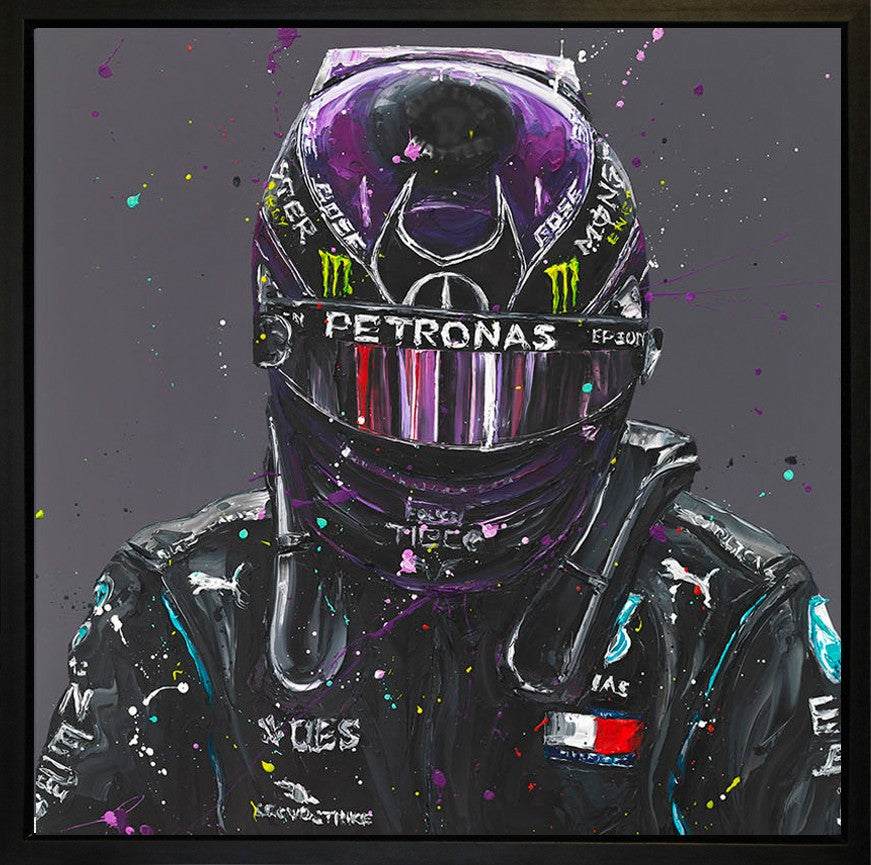 Lewis 2020 Framed Limited Edition Embellished Boxed Canvas by Artist Paul Oz