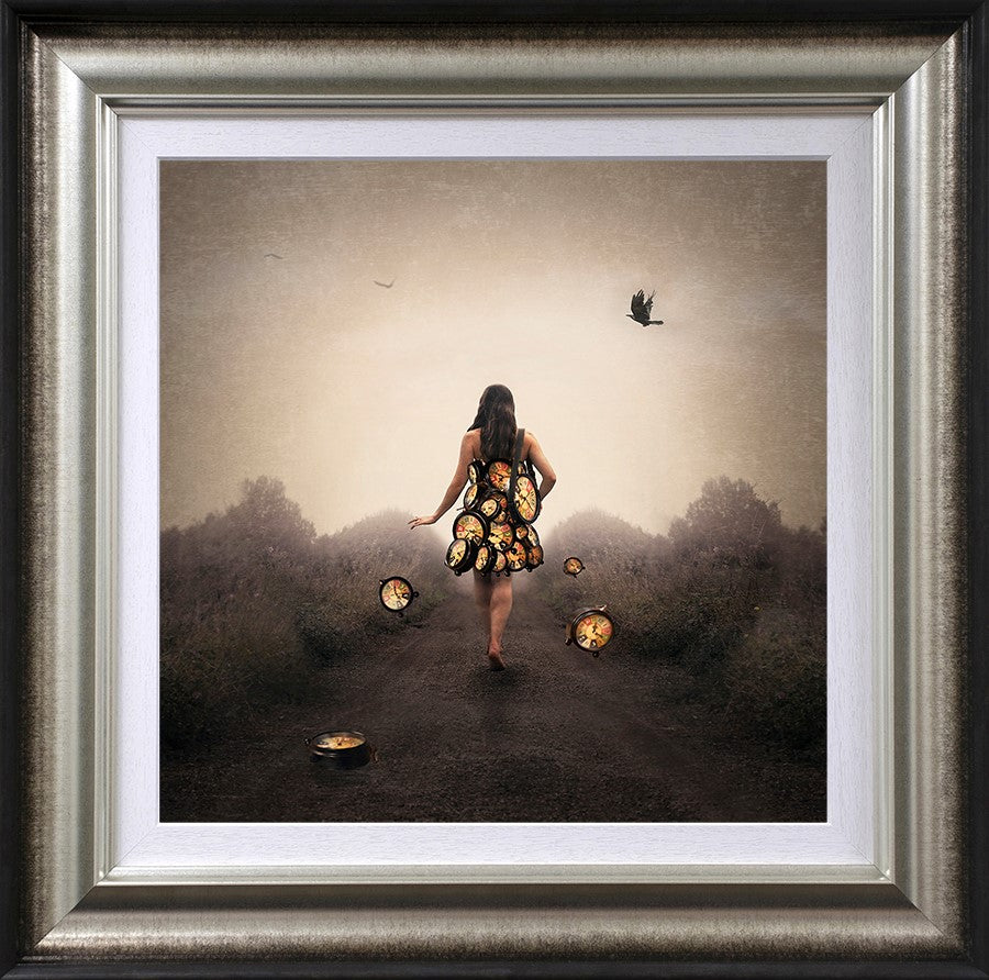 Losing Track of Time Framed Print on Paper by Artist Michelle Mackie