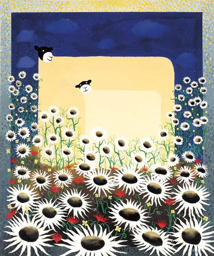 Mother and Daughter Mounted Print on Paper by Artist Mackenzie Thorpe