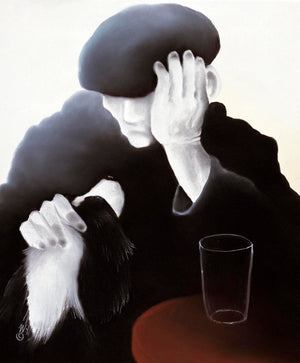 My Dear Old Friend Mounted Print on Paper by Artist Mackenzie Thorpe