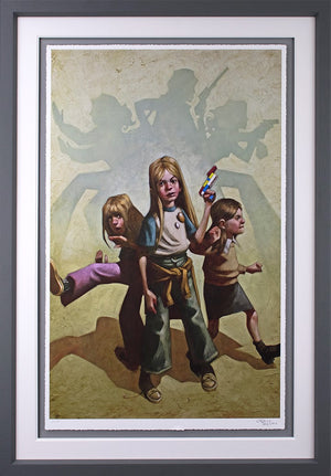 Ok Angels Lets Go To Work Framed Print on Paper by Artist Craig Davison