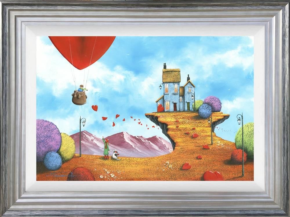 Our Cliff Top House Framed Print on Board by Artist Dale Bowen