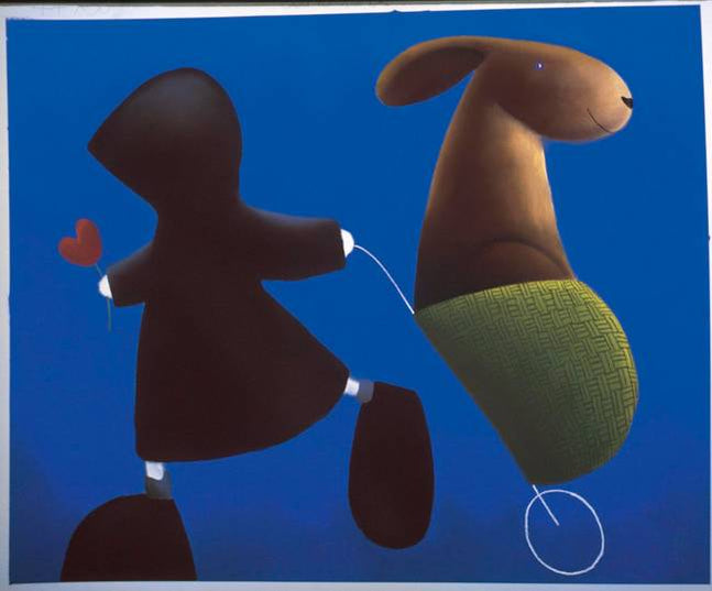 Out For A Walk Mounted Print on Paper by Artist Mackenzie Thorpe