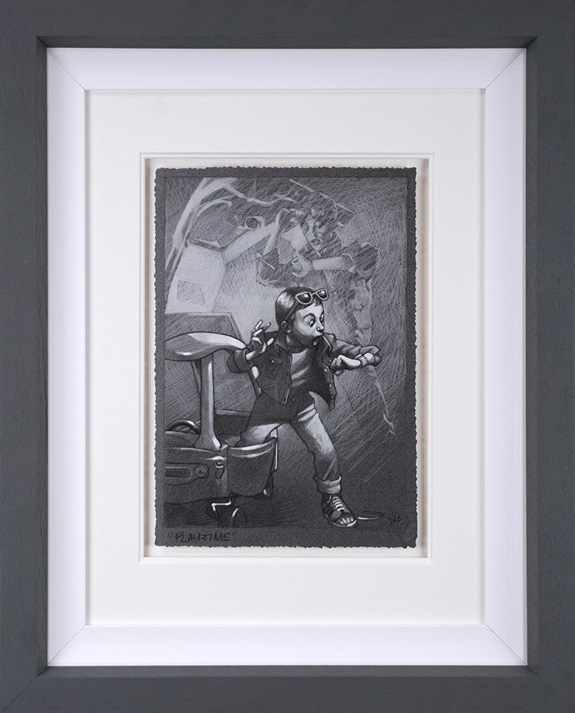 Playtime Framed Print on Paper by Artist Craig Davison