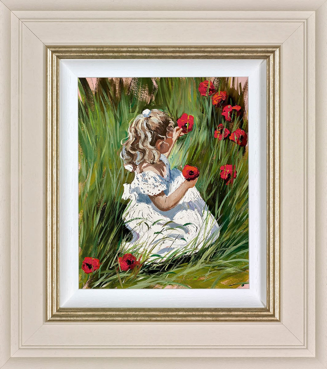 Poppy Daydream Framed Limited Edition Canvas on Board by Artist Sherree Valentine-Daines