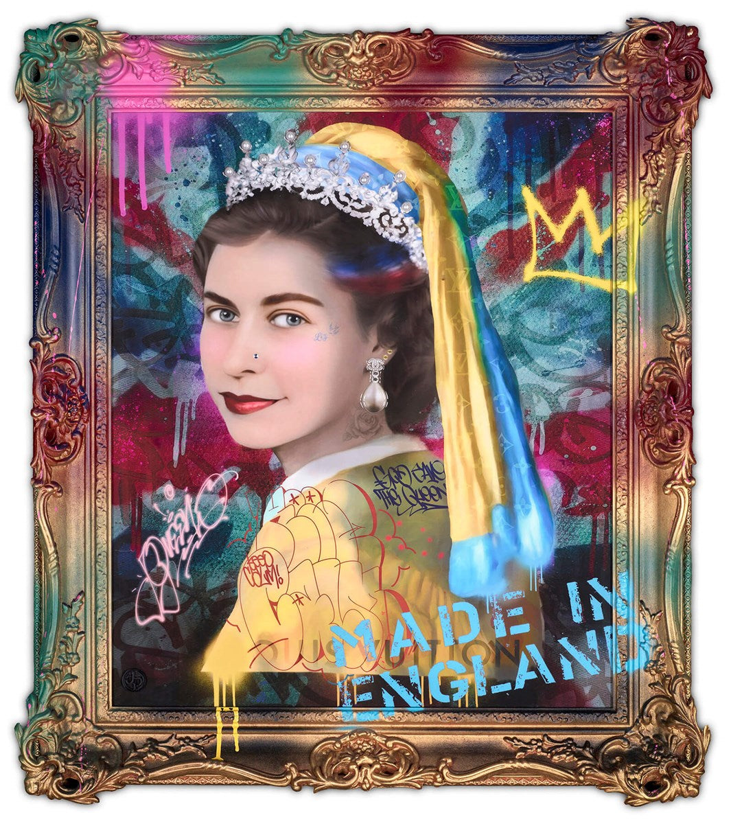 Royal Gem Framed Limited Edition Mixed Media on Board by Artist Dan Pearce