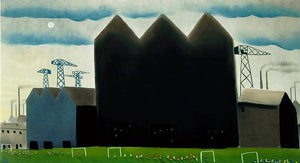 South Bank Sunday Morning mounted Print on Paper by Artist Mackenzie Thorpe