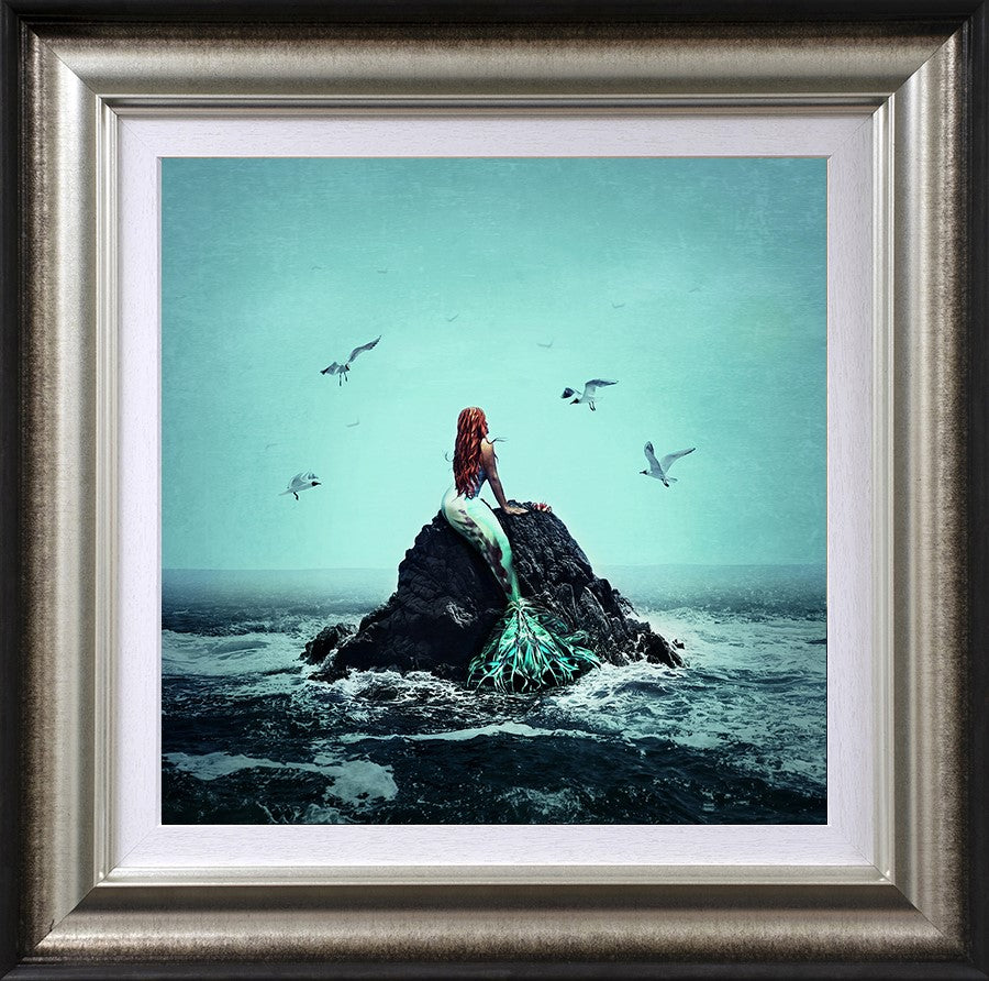 Staying Above Water Framed Print on Paper by Artist Michelle Mackie