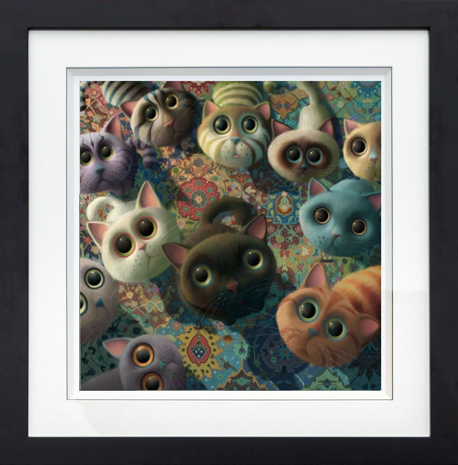 Tea Time Framed Print on Paper by Artist Stephen Hanson