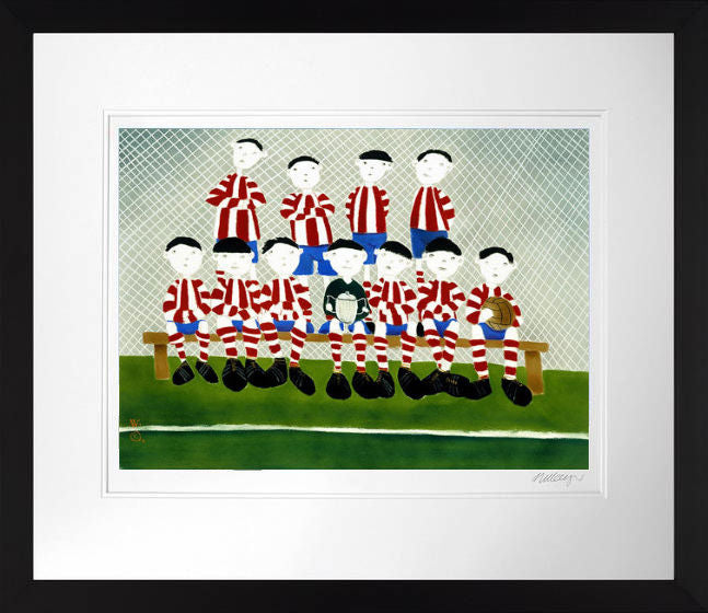 The A Team Framed Print on Paper by Artist Mackenzie Thorpe