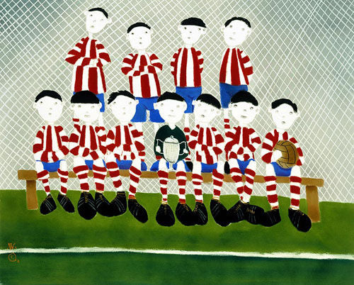 The A Team Mounted Print on Paper by Artist Mackenzie Thorpe