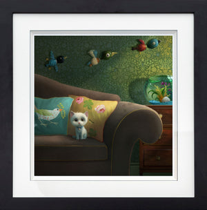 The Goldfish Framed Print on Paper by Artist Stephen Hanson