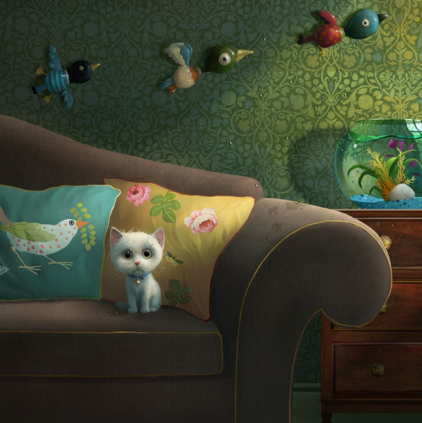 The Goldfish Mounted Print on Paper by Artist Stephen Hanson