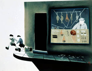 The Little XXXX Mounted Print on Paper by Artist Mackenzie Thorpe