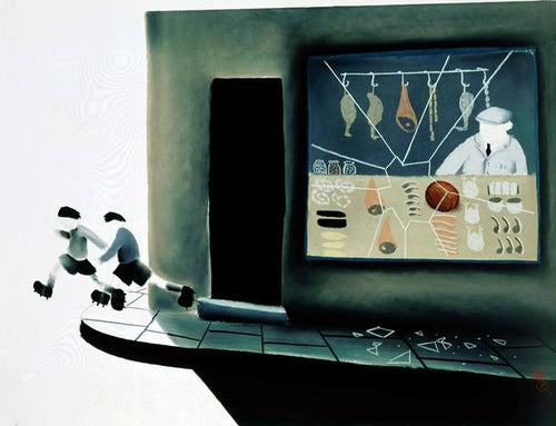 The Little XXXX Mounted Print on Paper by Artist Mackenzie Thorpe