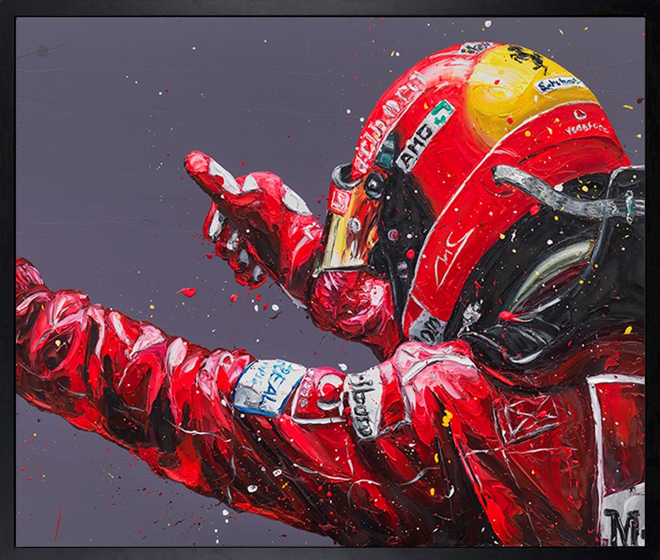 The Ultimate Driving Machine Framed Boxed Canvas Print by Artist Paul Oz