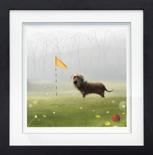 The Wrong Ball Framed Print on Paper by Artist Stephen Hanson