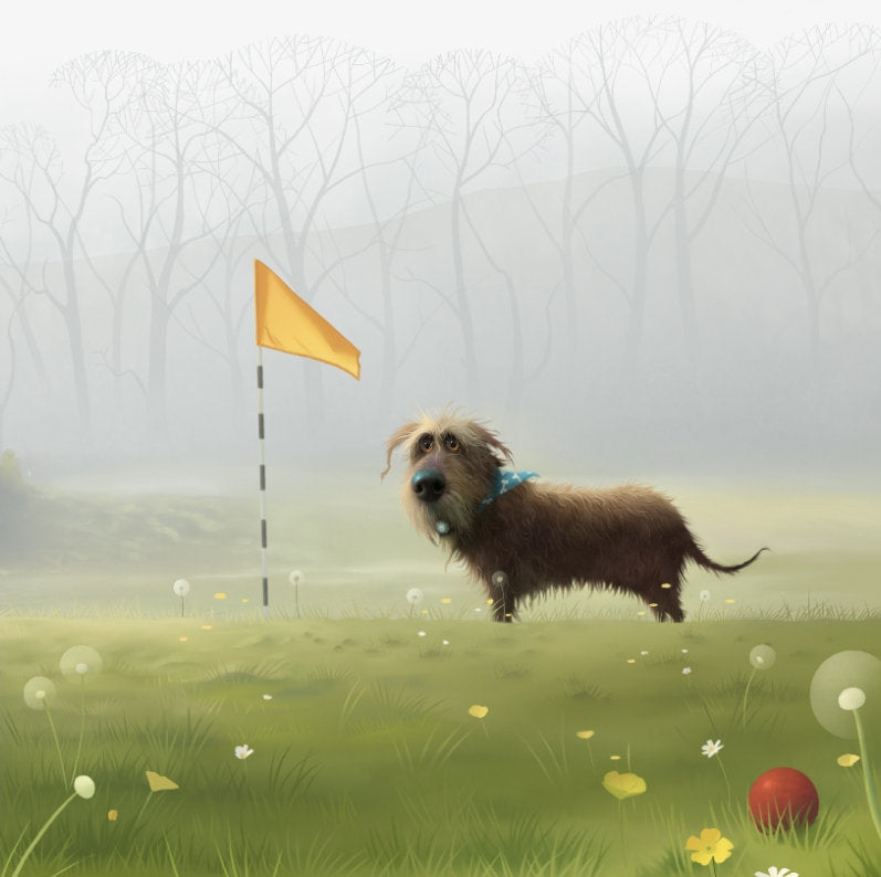 The Wrong Ball Mounted Print on Paper by Artist Stephen Hanson