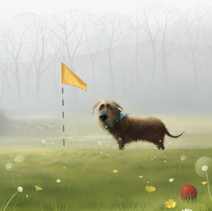 The Wrong Ball Mounted Print on Paper by Artist Stephen Hanson