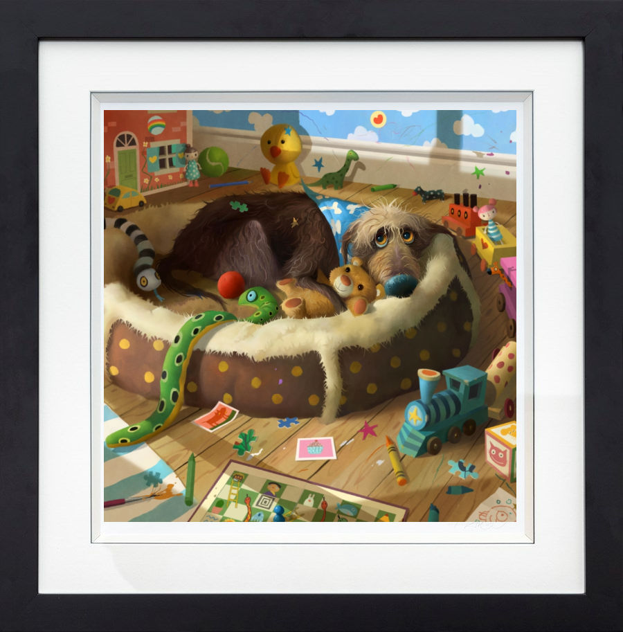 Toy Box Framed Print on Paper by Artist Stephen Hanson