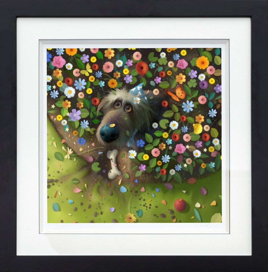 Treasure Hunt Framed Print on Paper by Artist Stephen Hanson