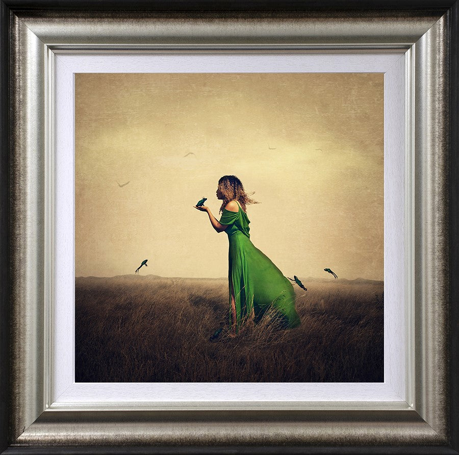 We All Need To Kiss A Few Frogs Framed Print on Paper by Artist Michelle Mackie