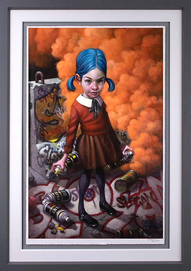 Where Do You Draw The Line Framed Print on Paper by Artist Craig Davison