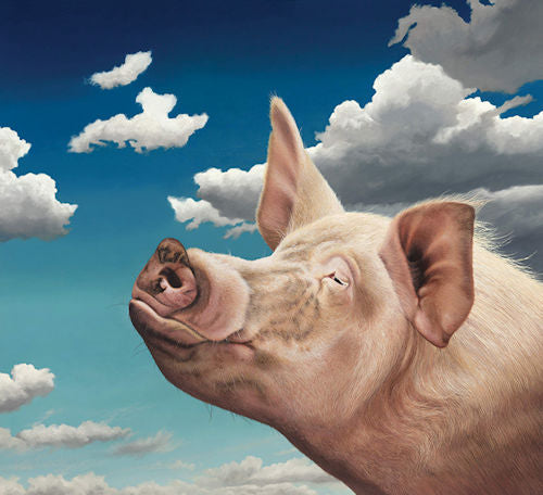 Winston Mounted Print on Paper by Artists Paul James