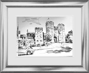 Canterbury Gate - Sketch by Colin Brown
