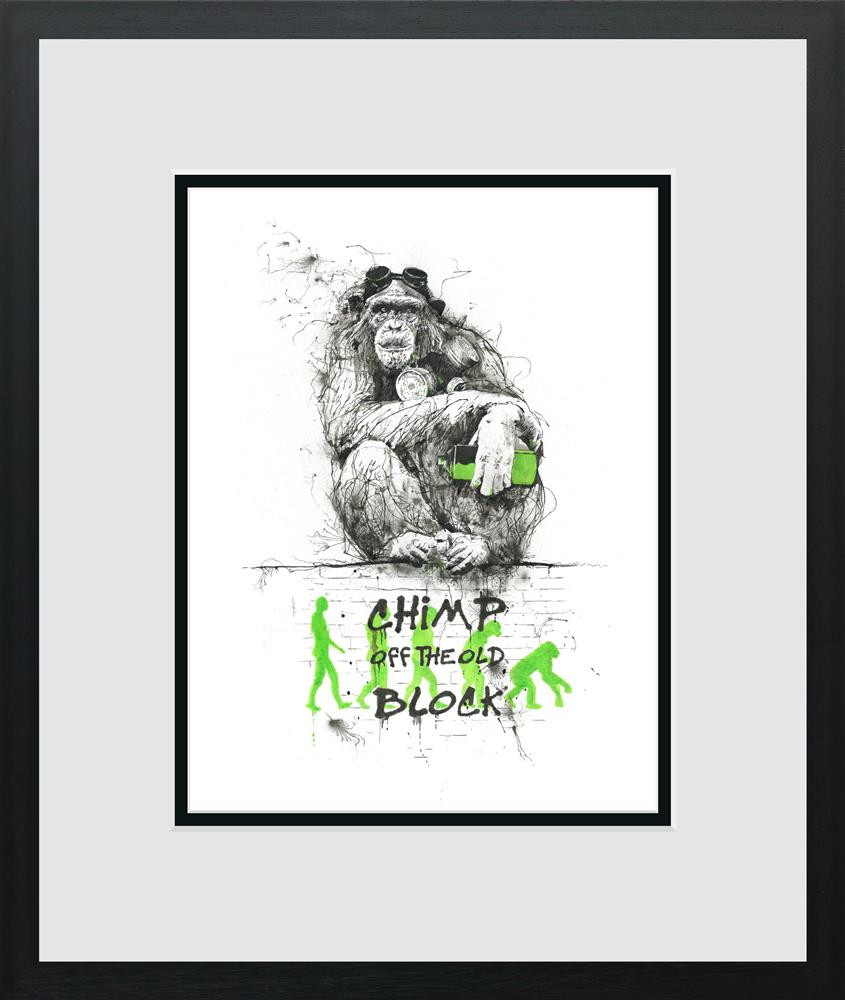 Chimp Off The Old Block - Miniature by Scott Tetlow