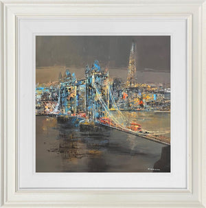 Crossing The Thames At Tower Bridge by Ed Robinson
