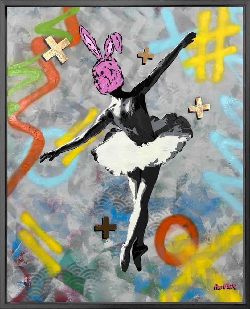 Dancing Is The Poetry Of The Foot - Ballet Bunny IV by Hue Folk