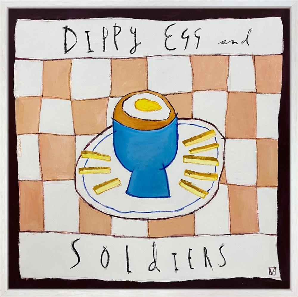 Dippy Egg And Soldiers  - Canvas Deluxe by Michael Abrams
