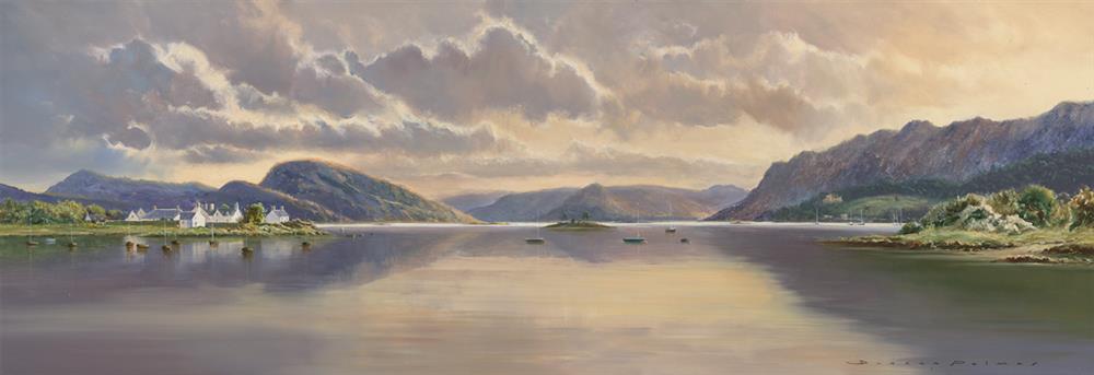 Donside Frames Excl. - Evening Calm, Plockton - Paper by Duncan Palmar RSMA