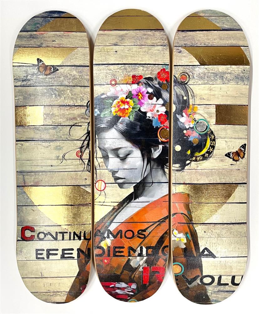 Golden - Skate Deck by The Trunk Of Funk
