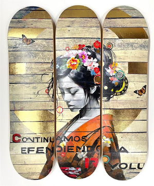 Golden - Skate Deck by The Trunk Of Funk