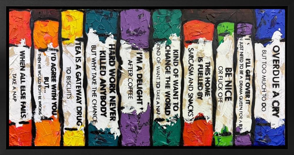 Life's A Bookcase V - Mini by Hue Folk