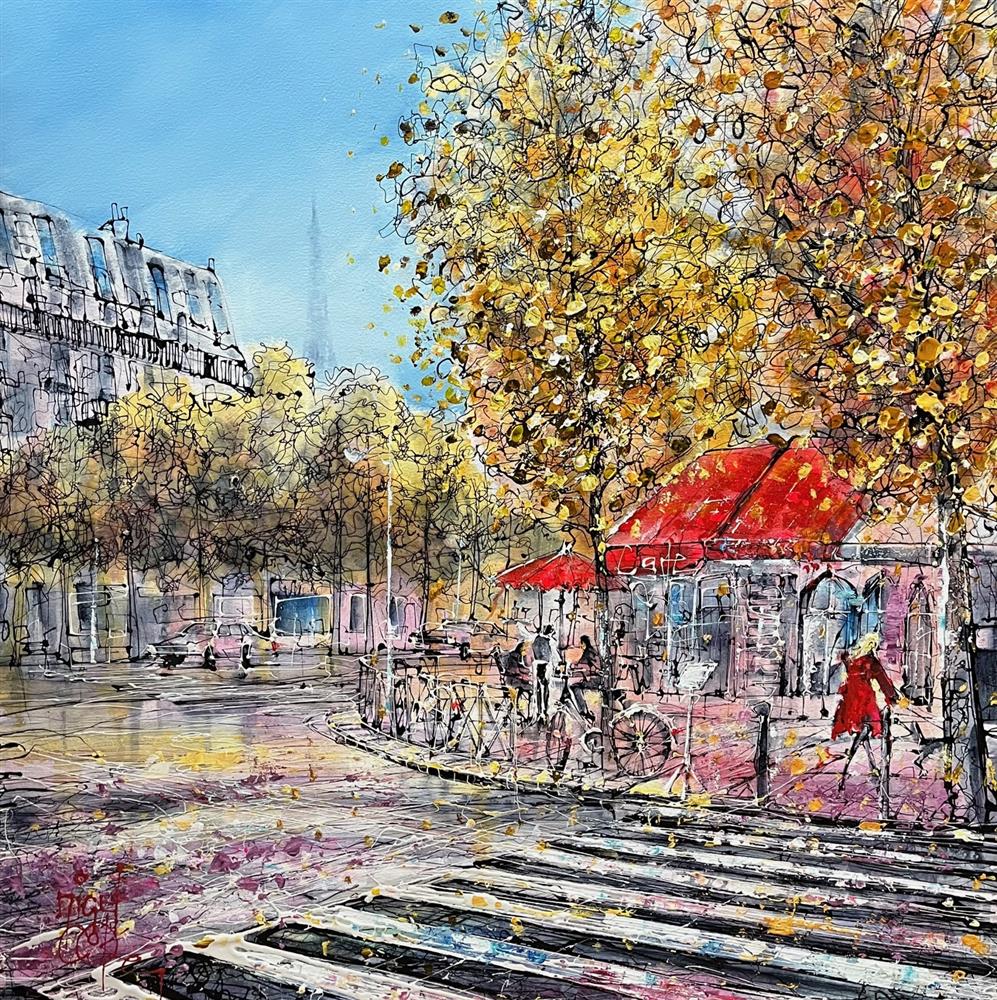 Love On The Cafe Corner - Deluxe Canvas by Nigel Cooke