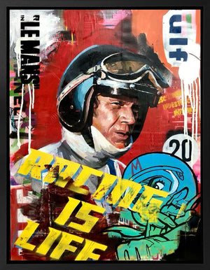 McQueen In Le Mans by Zinsky