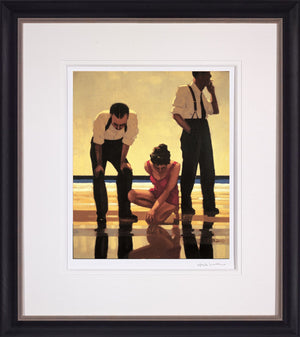 Narcissistic Bathers Framed Signed Limited Edition Print on Paper by Artist Jack Vettriano