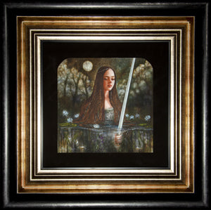 Nimue Framed Limited Edition Mixed Media Print by Artist  Kerry Darlington